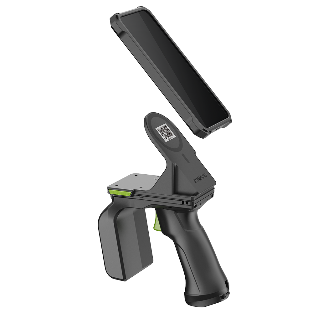 Angled Magnetic Universal Adaptor (AMUA) for KDC1000/1100 SmartSled with 1.0W Long-Range UHF Reader