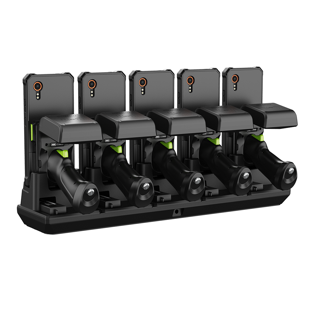 5-Slot Pistol & 1.0W UHF Charging Cradle for KDC1000/1100 for Samsung XCover7 for EU