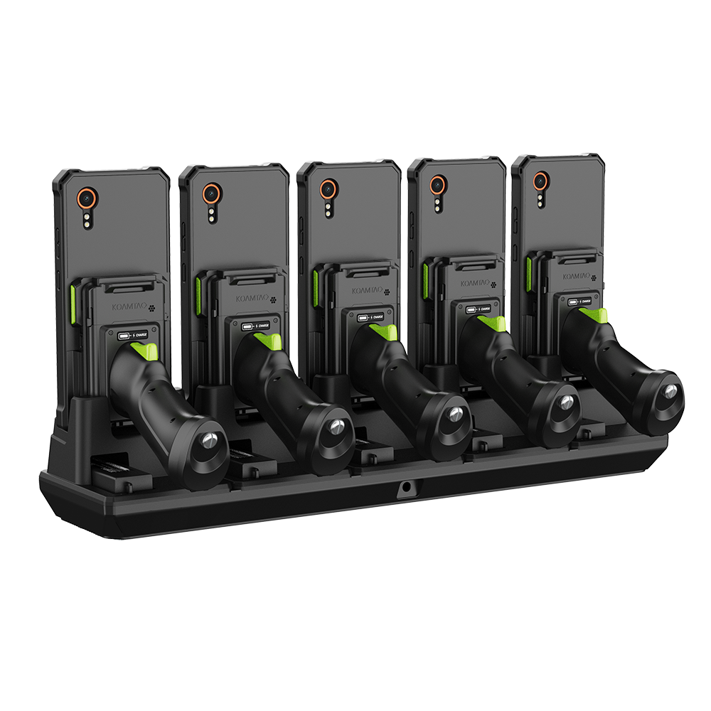 5-Slot Pistol & 1.0W UHF Charging Cradle for KDC1000/1100 for Samsung XCover7 for EU