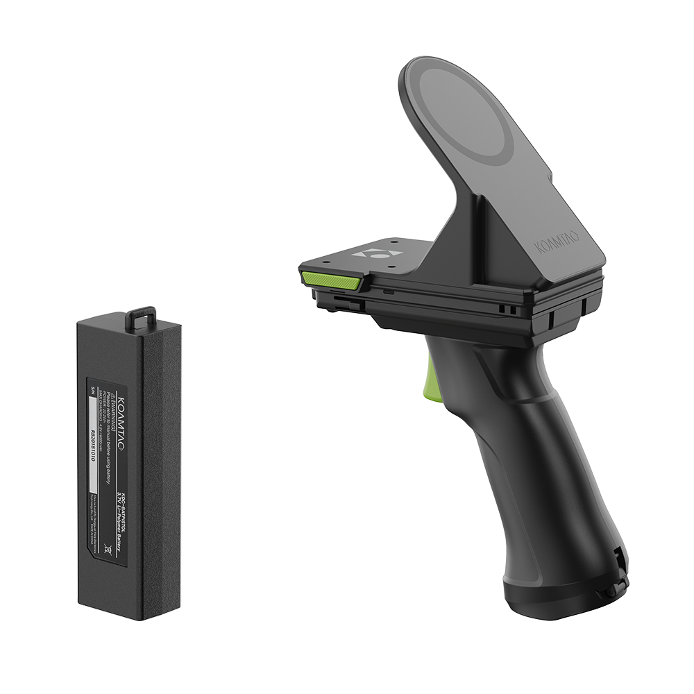 Angled Magnetic Universal Adaptor (AMUA) for KDC1000/1100 SmartSled with Trigger Handle Companion & 6000mAh Battery