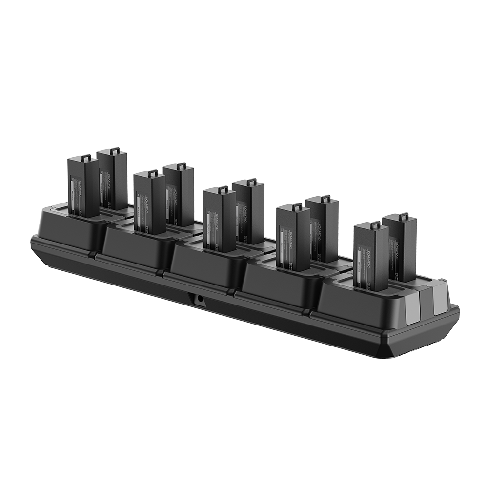 10-Slot Battery Charging Cradle for KOAMTAC Pistol Grip 6000mAh Battery for UK