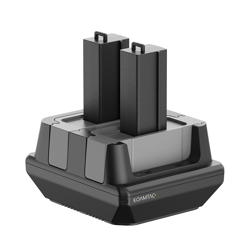 2-Slot Battery Charging Cradle for KOAMTAC Pistol Grip 6000mAh Battery for EU