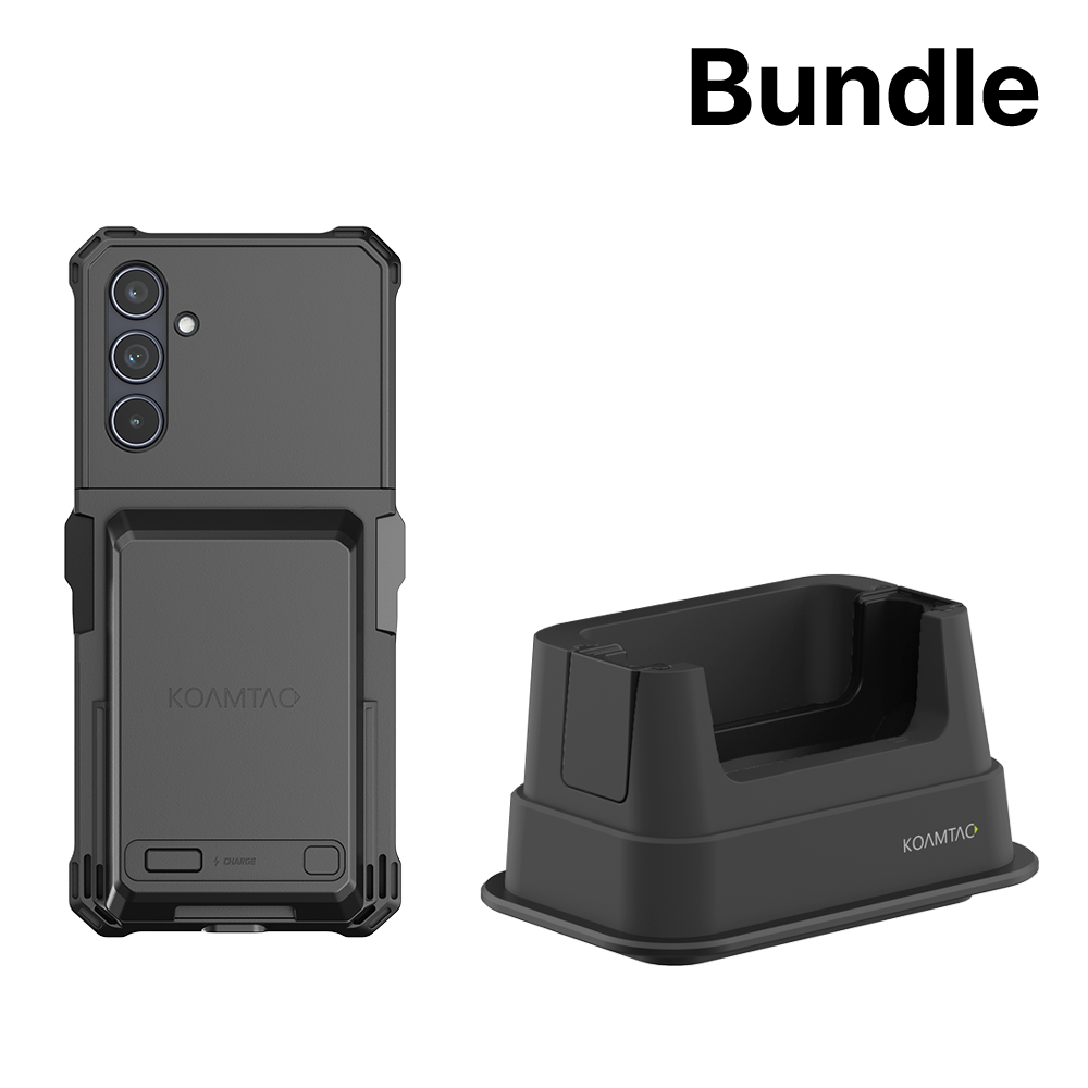 KBCC Charging Case with Extended Battery for Galaxy A56 + 1-Slot Charging Cradle (No Battery Slot) Bundle Package for UK