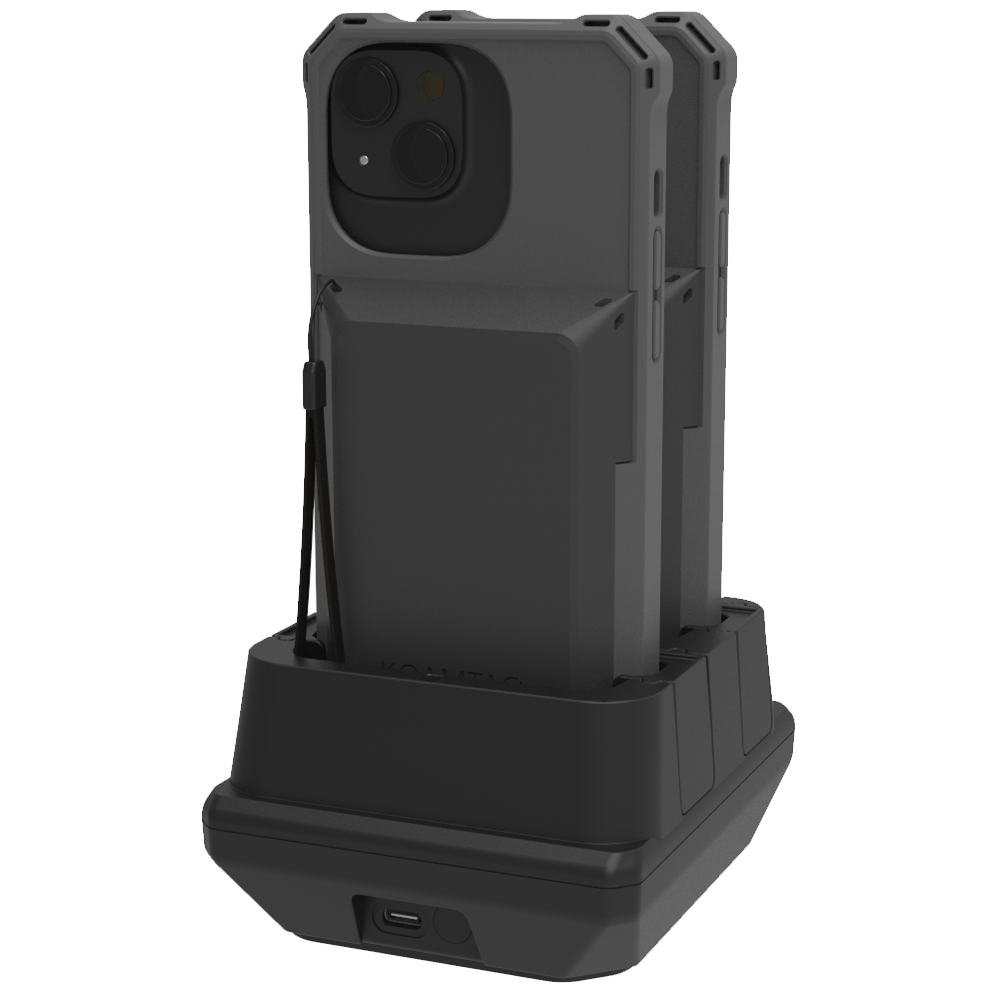 2-Slot Charging Cradle for KPCC/KBCC for iPhone13/14/15 for UK