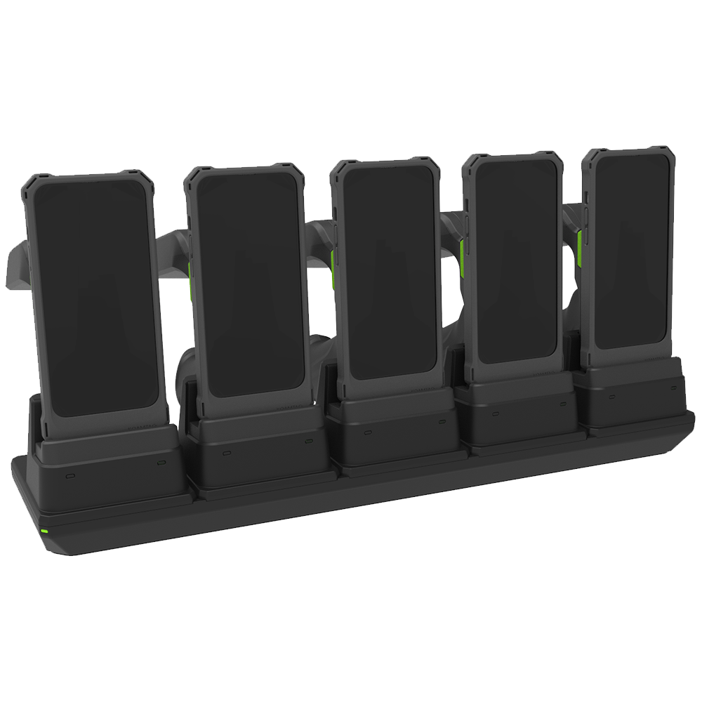 5-Slot Pistol & 1.0W UHF Charging Cradle for KDC1000/1100 for Samsung XCover7 for UK