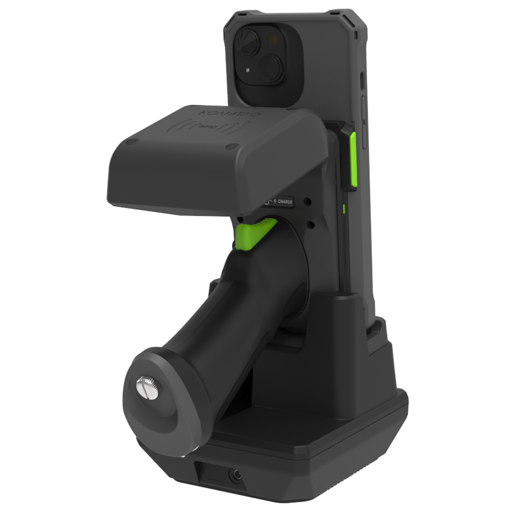 1-Slot Pistol & 1.0W UHF Charging Cradle for KDC1000/1100 for iPhone13/14/15 for UK