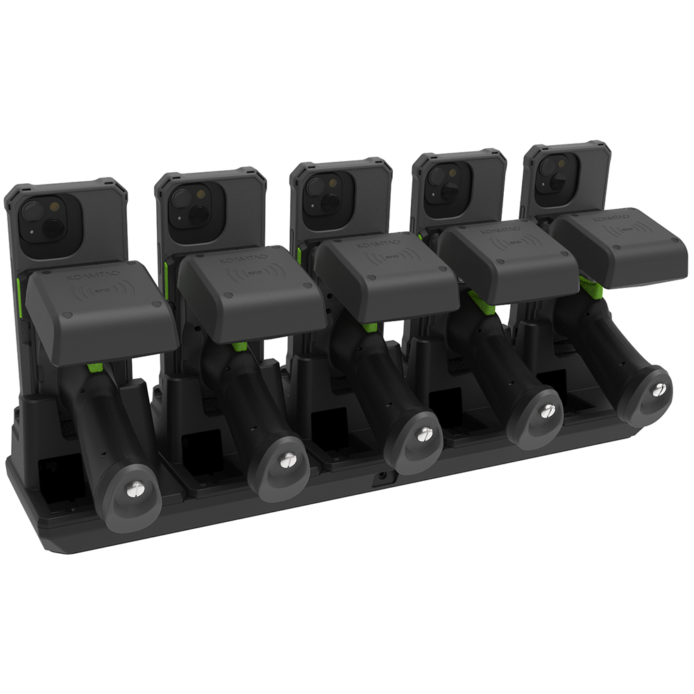 5-Slot Pistol & 1.0W UHF Charging Cradle for KDC1000/1100 for iPhone13/14/15 for UK