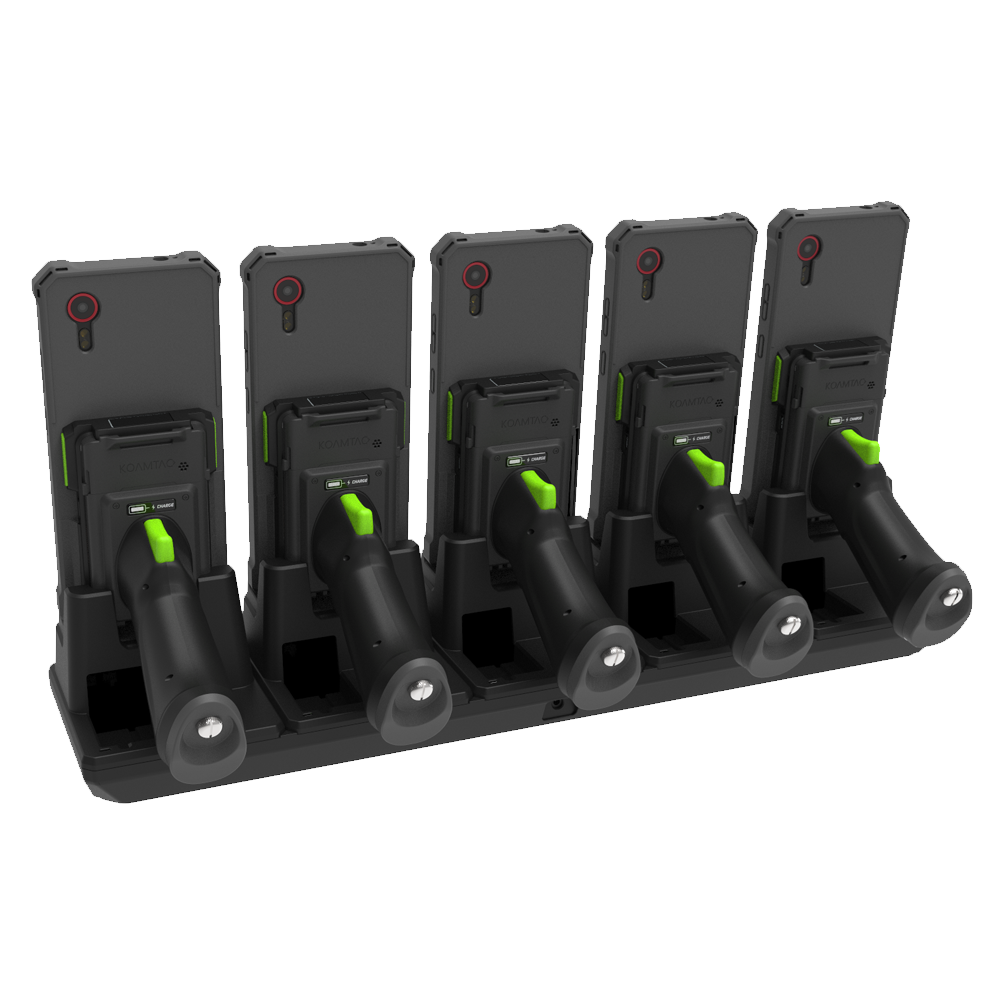 5-Slot Pistol & 1.0W UHF Charging Cradle for KDC1000/1100 for Samsung XCover7 for UK