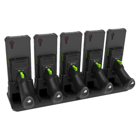 KDC1000/1100 SmartSled for A35/36/56/25 5-Slot Pistol/Long-range UHF Charging Cradle for EU