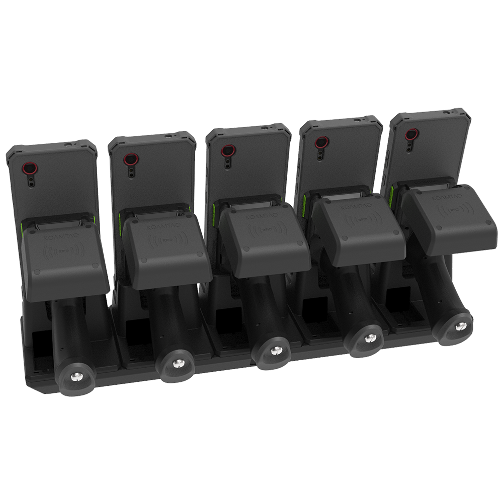 5-Slot Pistol & 1.0W UHF Charging Cradle for KDC1000/1100 for Samsung XCover7 for UK