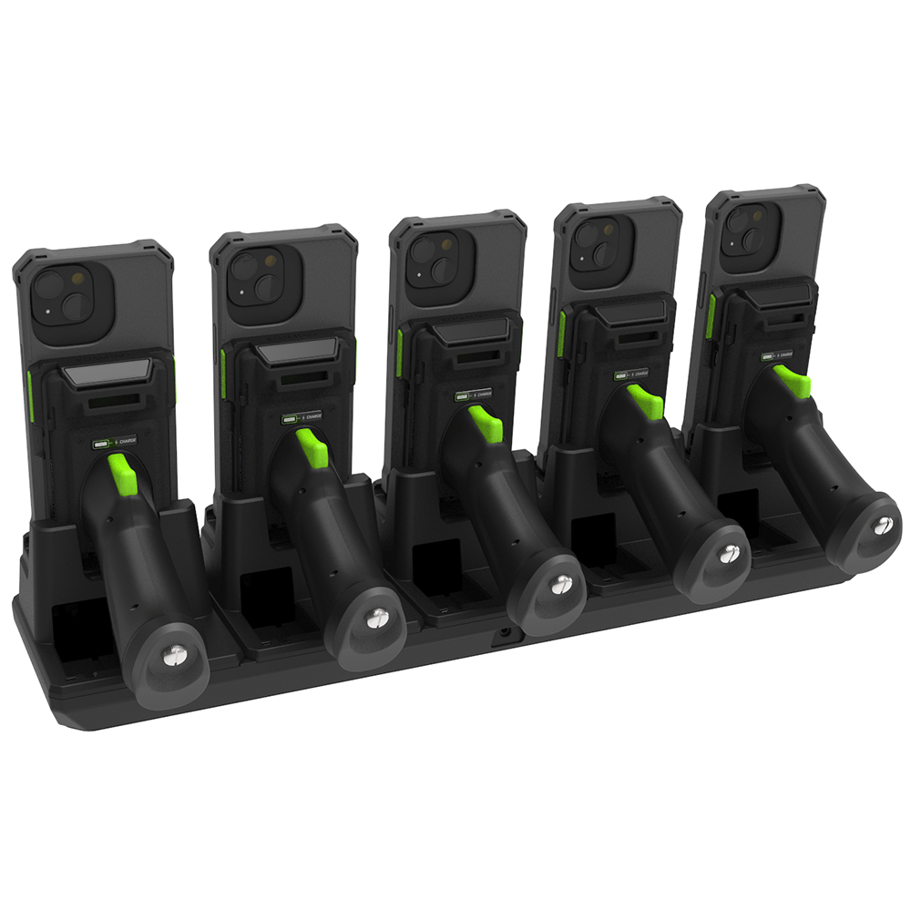 5-Slot Pistol & 1.0W UHF Charging Cradle for KDC1000/1100 for iPhone13/14/15 for EU