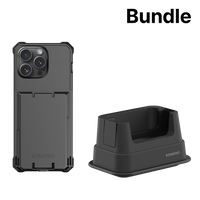 KPCC Protective Charging Case for iPhone 16 Pro + 1-Slot Charging Cradle (No Battery Slot) Bundle Package for UK