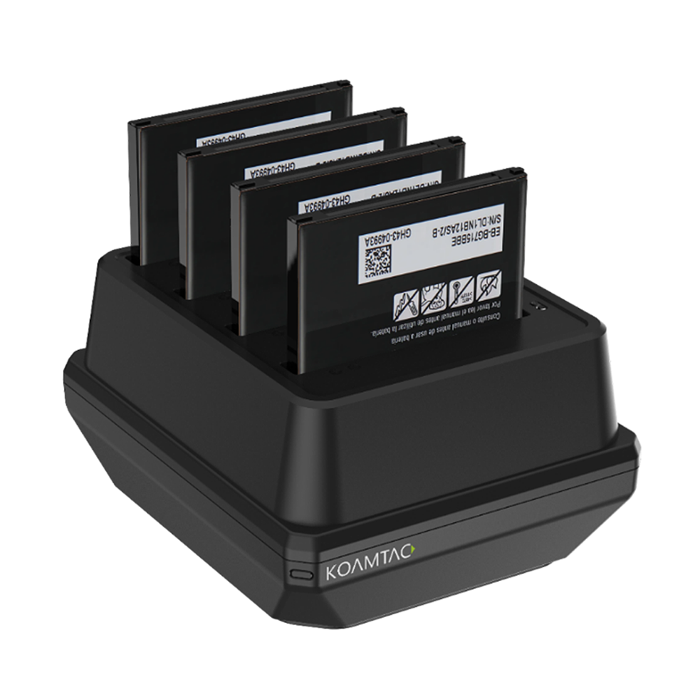 4-Slot Battery Charging Cradle for Samsung XCover7 Pro, XCover7, XCover6 Pro, XCover Pro for EU