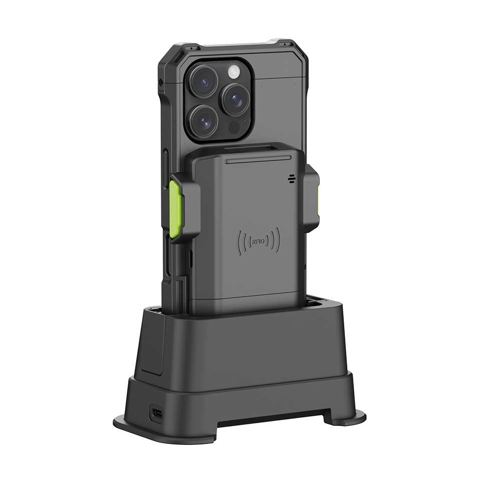 KDC1200 & KBCC 1-Slot Charging Cradle for iPhone 13/14/15/16/17 (No Battery Slot) for EU