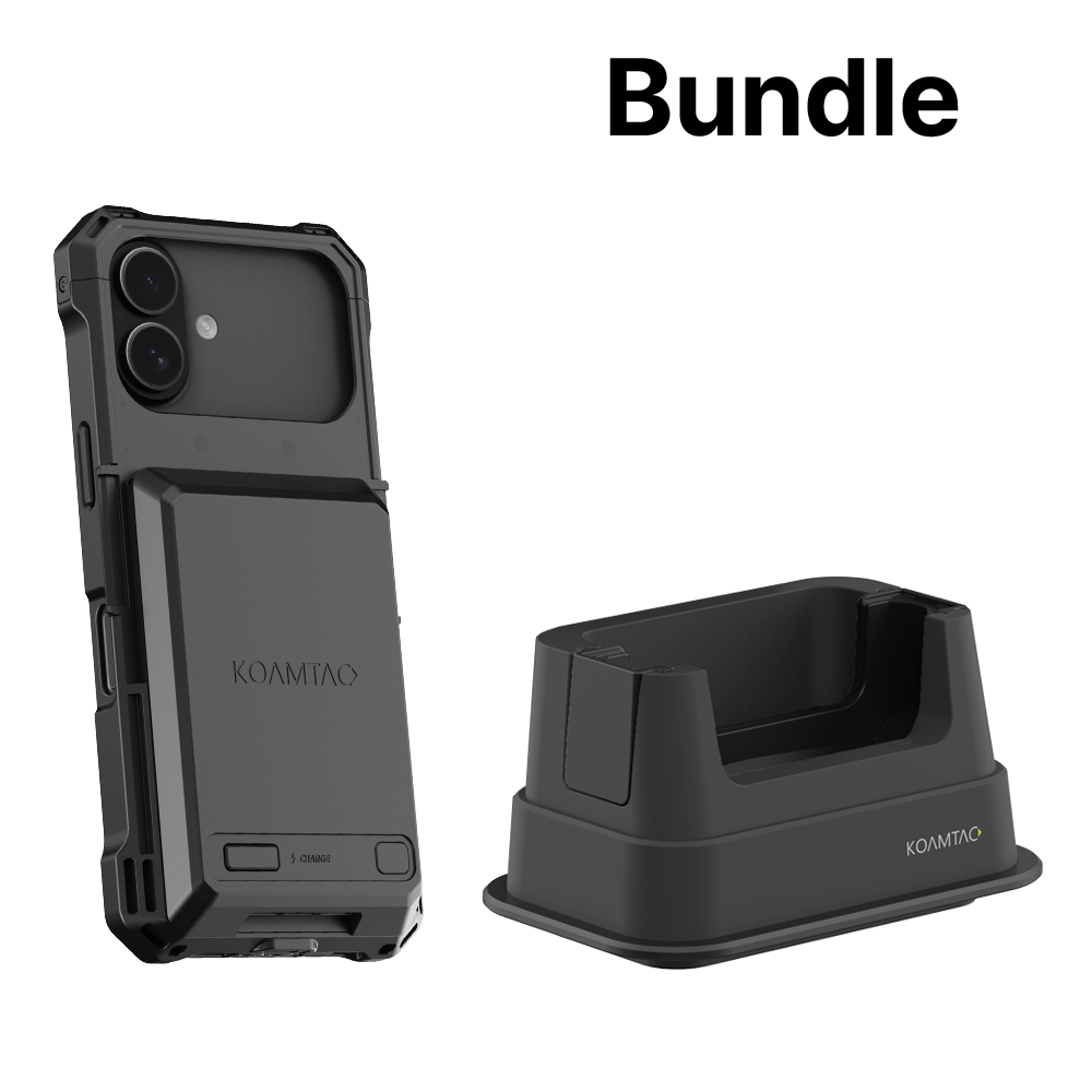 KBCC Charging Case with Extended Battery for iPhone 17 + 1-Slot Charging Cradle (No Battery Slot) Bundle Package for UK